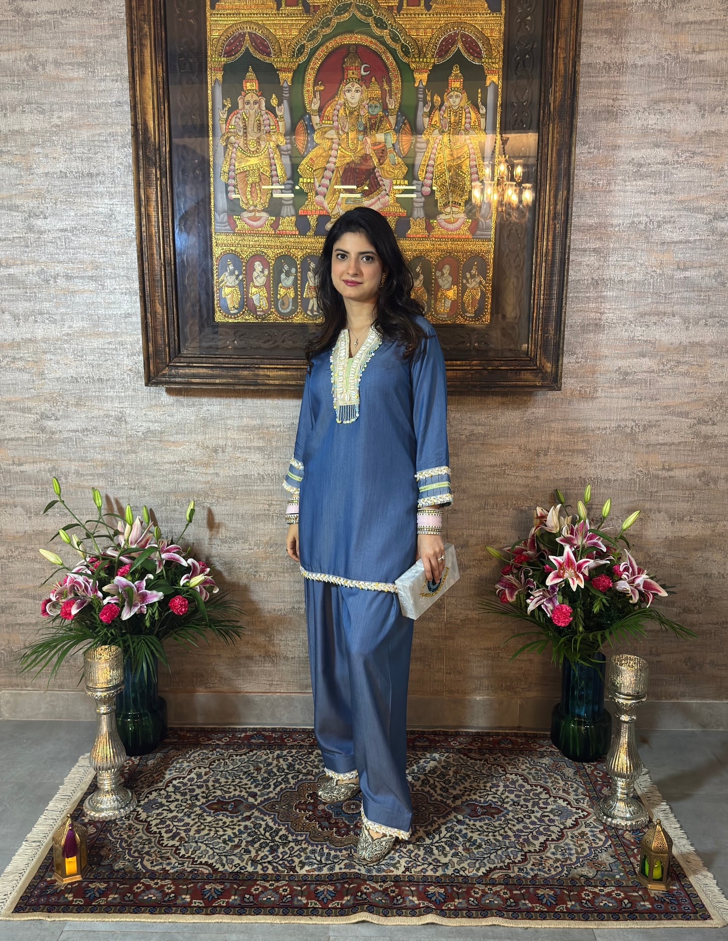 Denim Farsi Salwar Set