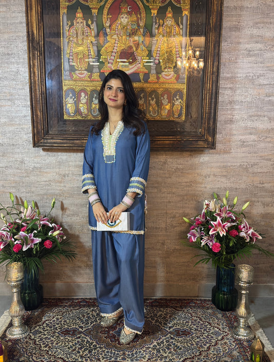 Denim Farsi Salwar Set